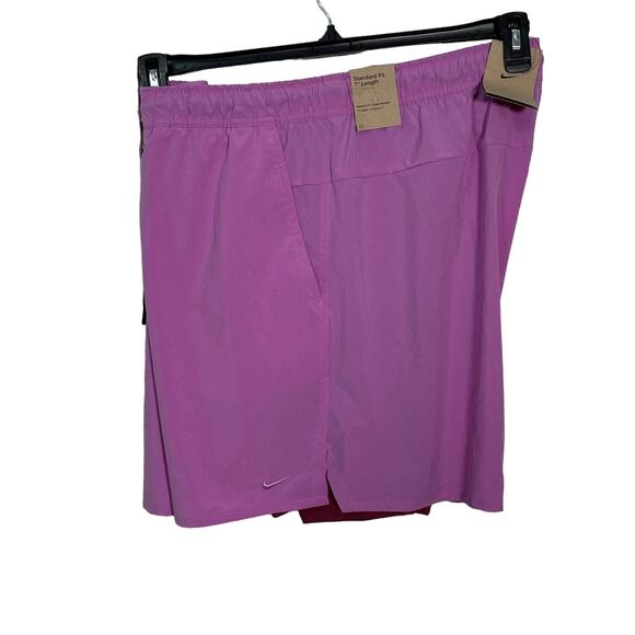Nike Unlimited Men's Dri-FIT 7" 2-in-1 Versatile Shorts Purple, 2X-Large $70 - Picture 1 of 8